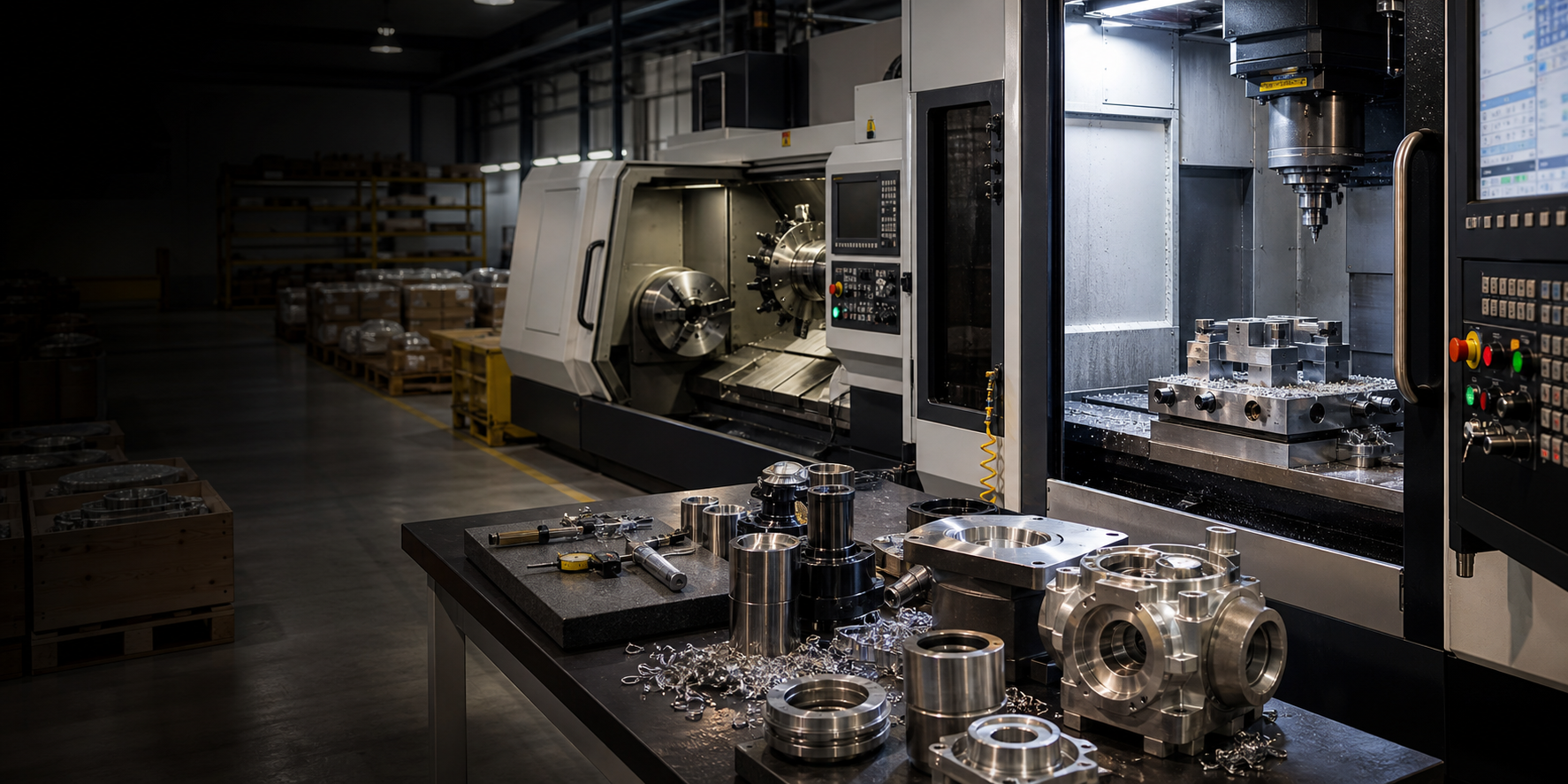 CNC tezgahları ve hassas metal parçalar
